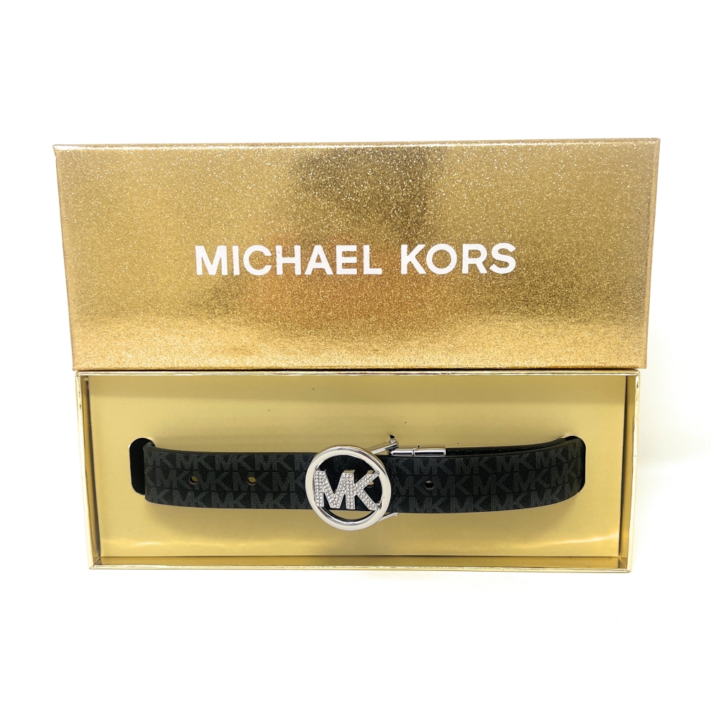 NWT•Michael Kors Pave Logo Black reversible belt sz L/XL Michael Kors | Accessories | Nwtmichael Kors Pave Logo Black  main image 3