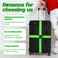 thumbnail image 4 of Wusi 4 Pack Luggage Straps Suitcase Belt, Travel Adjustable Suitcase Belt for and Man Women Travel Accessories (Green), 4 of 6