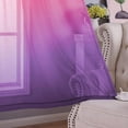 thumbnail image 7 of Ombre Sheer Curtains,Faux Linen Grommet Two-Color Linear Gradient Window Curtain Panels for Kids Girls Room Bedroom and Living Room Semi Voile 1 Panel Curtains,52*84inch Pink Purple, 7 of 7