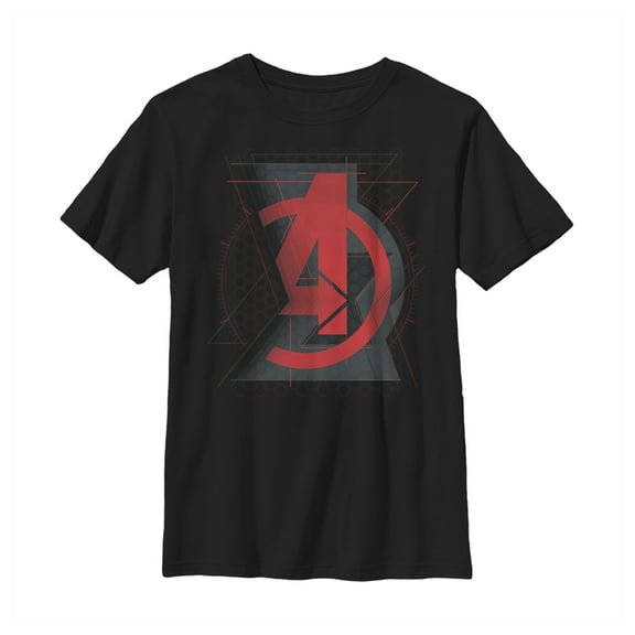 Boy's Marvel Black Widow Avenger Logo Graphic Tee Black Medium