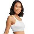 thumbnail image 3 of Hanes XL Cotton Long Line Pullover Bra, Navy Eclipse/Concrete (2 Pack), 3 of 4