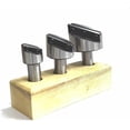 thumbnail image 2 of Buyohlic Fly Cutter Set of 3 Pcs with HSS Tool Bit- 1/2" Inch Shank (Head Diameter 3/4", 1-1/8" & 1-1/2" Inches) with Wooden Stand, 2 of 4