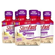 Slimfast Advanced Nutrition High Protein Meal Replacement Shake, Vanilla Cream, 20G Of Ready To Drink Protein, 11 Fl. Oz Bottle, 4 Count (Pack Of 3)
