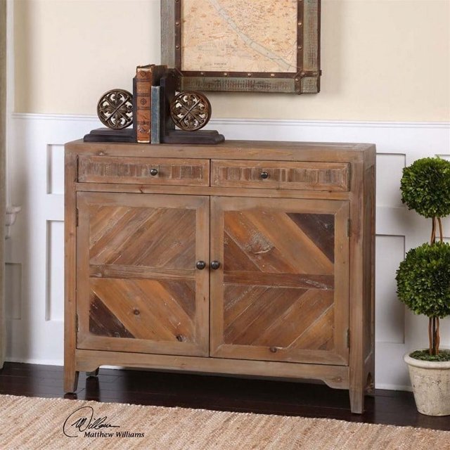 Uttermost Console en Bois Récupéré Hesperos