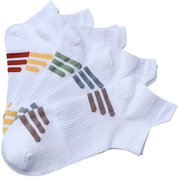 SERISIMPLE Women Thin Mesh Bamboo Ankle Breathable Sock Summer Low-Cut Socks 5 Pairs (Assorted3, Medium)