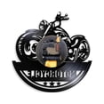 thumbnail image 2 of YOHAVEN Vinyl Record Motorcycle Wall Clock, Silent Modern Decorative Wall Clock for Living Room, Bedroom, Office, Garage, Home Holiday Party Gift Decor, 2 of 3