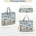 thumbnail image 6 of FORMRS Womens Corduroy Tote Bag Crossbody Shoulder Handbag with Pocket, Blue Snowy Mountain, 6 of 7