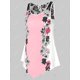 thumbnail image 2 of Camiseta de tirantes floral con panel de encaje de talla grande Rosegal  Bikinis, 2 of 5