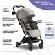 thumbnail image 2 of Mompush Lithe V2 Cochecito ligero + bandeja para refrigerios, cochecito de viaje ultracompacto plegable y listo para avión, asiento reclinable casi plano, portavasos, funda para lluvia y bolsa de viaj, 2 of 5