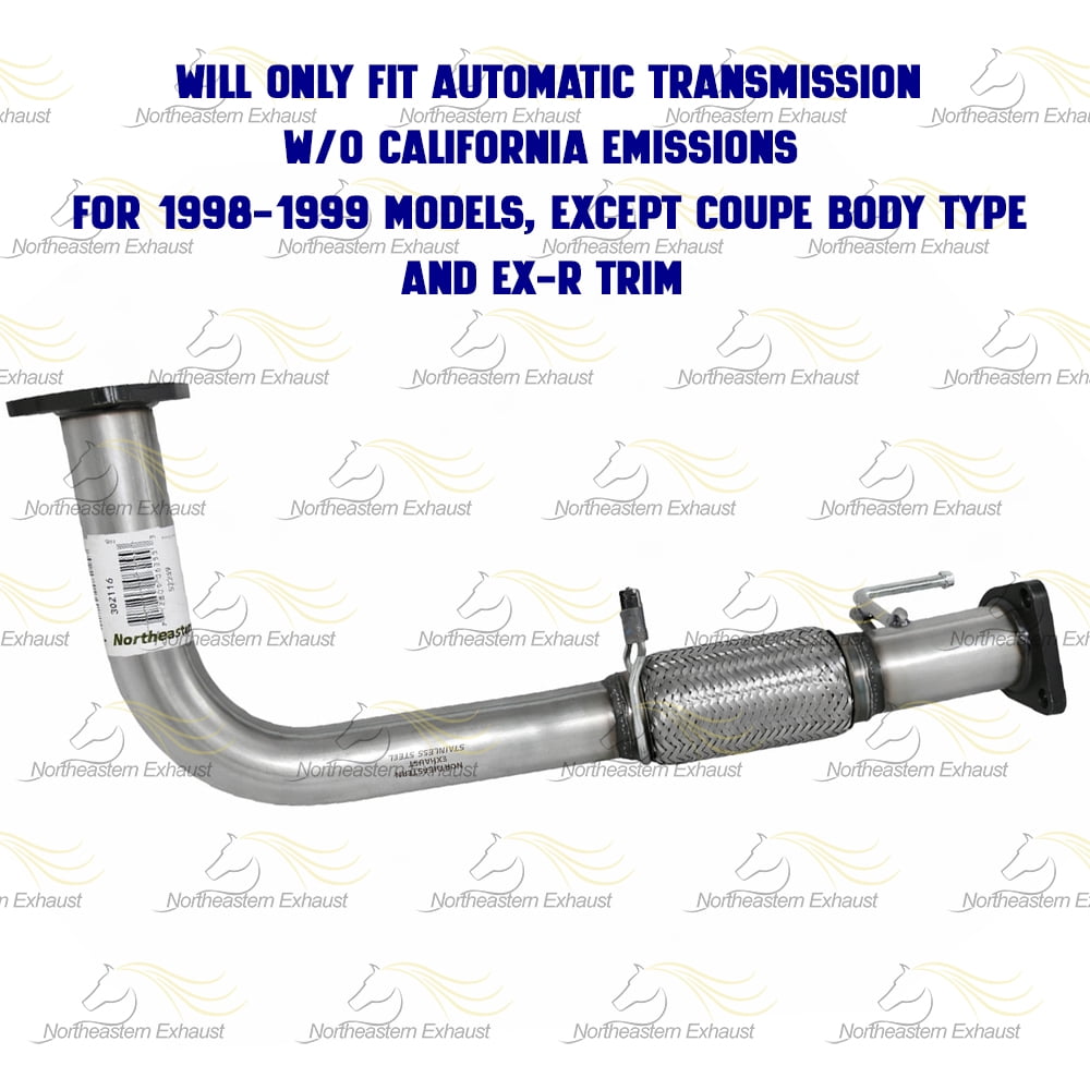 Northeastern Exhaust Front Flex Pipe Fits 1998-2002 Honda Accord 2.3L - Direct Fit | Stainless Steel