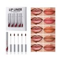 thumbnail image 2 of 5 Piece Tear Off Lipliner Set Rich And Durable Tear Off Lip Gloss Infused With And Vitamin E Suitable For All Skin Types, 2 of 6