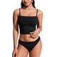 thumbnail image 2 of Top de Bikini CRZ YOGA Longline Acolchado Sin Tirantes Negro XS, 2 of 6