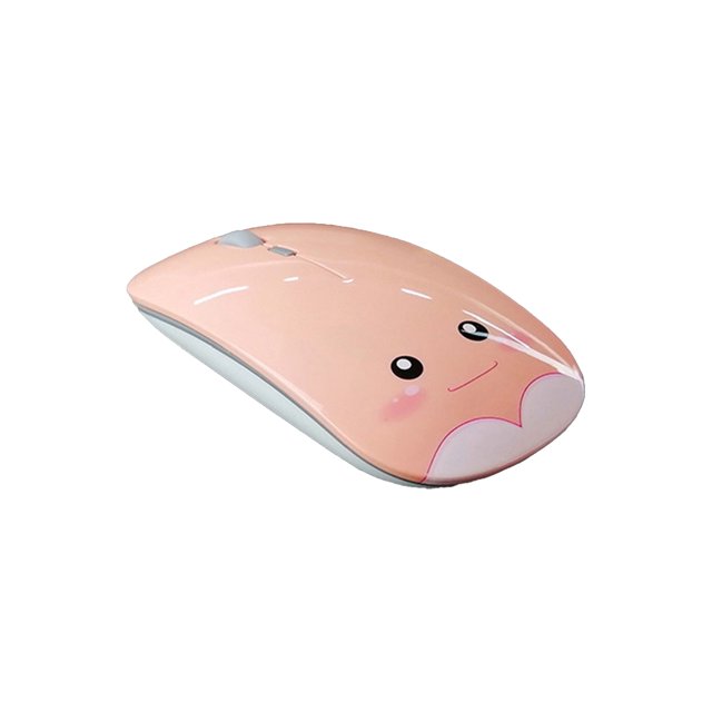 Portable 800/1200/1600 DPI Bluetooth-compatible 5.0 Wireless Cute Mouse Computer Accessory - Pink Bluetooth#