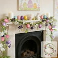 thumbnail image 3 of Easter Egg Vines - Bright Spring Floral & Branch Decor with Colorful Eggs for Home Doors, Patios & Porches, Eye-Catching Indoor/Outdoor Holiday Decoration for Easter Celebrations, 47.24in, D, 3 of 8