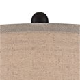 thumbnail image 3 of Regency Hill Ben Rustic Farmhouse Table Lamps 25" High Set of 2 Dark Bronze with Table Top Dimmers Beige Linen Drum Shade for Bedroom Living Room Home, 3 of 9