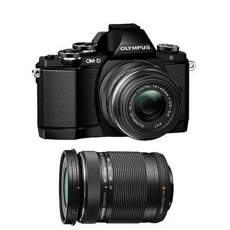 Olympus OM-D E-M10 Digital Camera with 14-42mm EZ & ED 40-150mm Lenses