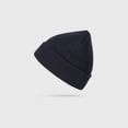 thumbnail image 1 of El gorro de punto de otoño e invierno no es fácil de formar bolitas, sencillo, negro, para hombre, con gran circunferencia de la cabeza, a la moda, gorro frío, gorro cálido de algodón y lana para, 1 of 5
