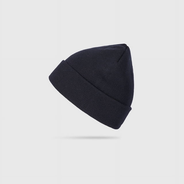 El gorro de punto de otoño e invierno no es fácil de formar bolitas, sencillo, negro, para hombre, con gran circunferencia de la cabeza, a la moda, gorro frío, gorro cálido de algodón y lana para