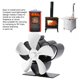 thumbnail image 3 of Ventilador De Estufa, Ventilador De Estufa De Bajo Ruido, Portátil, Sostenible, De aleación De Aluminio, Accionado Por Calor Para Chimenea, 3 of 7