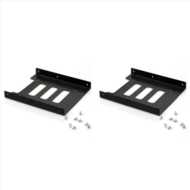 2X Soporte de Disco Duro Caja de Disco Duro de 2,5 A 3,5 Soporte de Disco Duro Soporte de Unidad de Estado Sólido Multifunción SSD