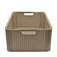 thumbnail image 3 of Paquete De 2 Cajas Organizadoras Duras Tipo Rattan Beige, 3 of 5