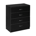 thumbnail image 7 of Hassch 4 Drawers Nightstand, Chest of Drawers, Bedside Table with Storage, Saving Space, 25.98"L x 13"W x 28.5"H, Black, 7 of 7