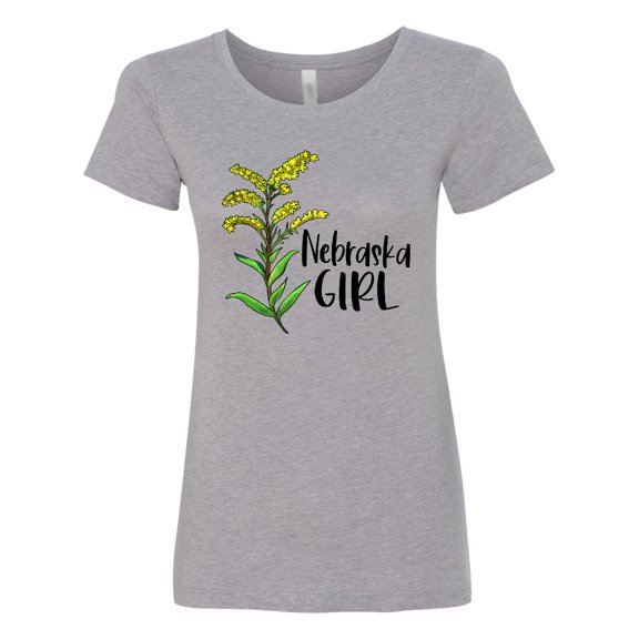 Inktastic Nebraska Girl Goldenrod Flower Women's T-Shirt