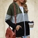 thumbnail image 5 of Puntoco Mujer Casual Empalme Color Sólido Manga Larga Cremallera Jersey Con Capucha Tops Con Bolsillo Liquidación Puntoco Puntoco-4210, 5 of 8