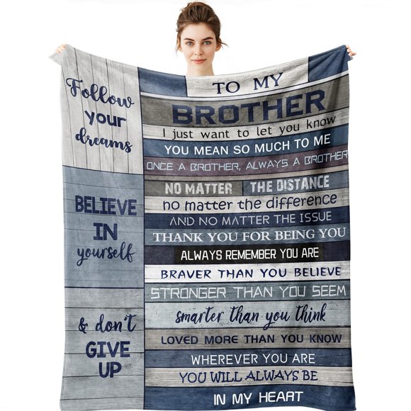 Manta Yamco Brother Gift, 127 x 102 cm, forro polar suave