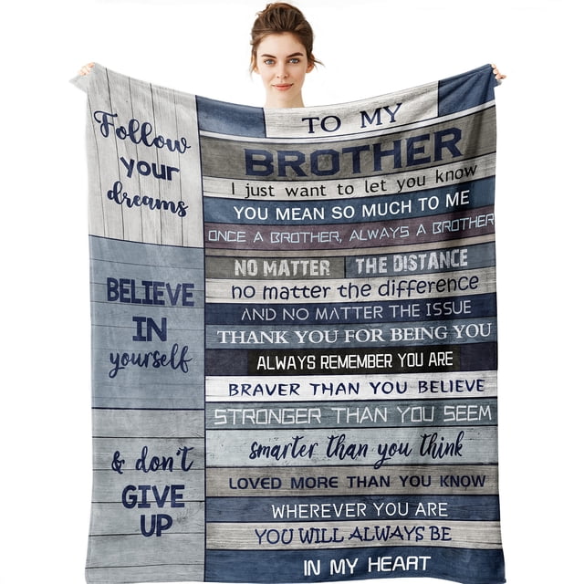 Manta Yamco Brother Gift, 127 x 102 cm, forro polar suave