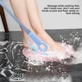 thumbnail image 4 of Hiroekza Soft Rubber Exfoliating Facial Brush for Gentle Daily Use on All Skin Types Including Sensitive Skin Waterproof Home Spa Travel Essential Shrink Pores Reduce Blackheads Blue, 4 of 6