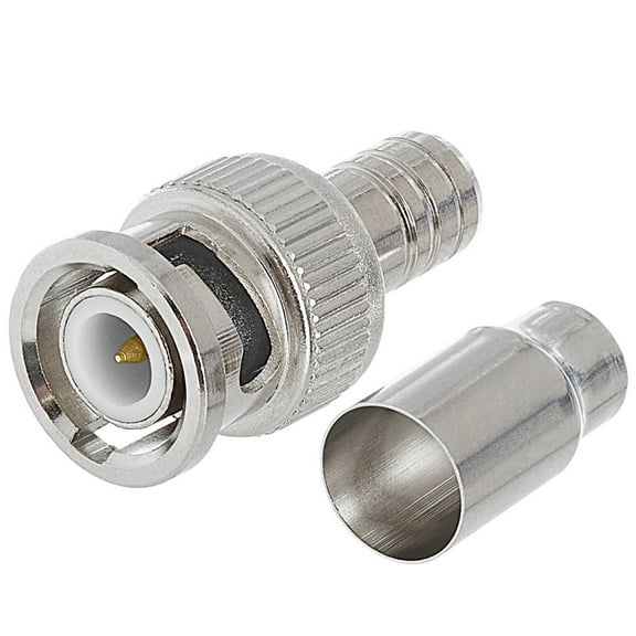 Cmple - BNC Male 2 Piece  Crimp Type Connector for RG-59