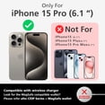 thumbnail image 3 of Funda tarjetero de cuero alto Metro para iPhone 15 Pro de 6,1", 3 of 9