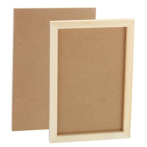 Unfinished Wood Canvas Panel 12x8" Deep 0.55" Wooden Paint Pouring Panel Boards Cradled, 4 Pack