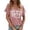 T3 Pink, variant on Women's Brazil 2026 Soccer T-Shirt Crewneck Short Sleeve Splash Paint Graphic Tees Brazilian Flag Top Casual Game Day Fan Gear Tops