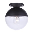 thumbnail image 2 of Craftmade ZA3417-MN Evie Outdoor Sphere Flush Mount, 1-Light 60 Watt, 8"H x 8"W, Midnight, 2 of 6