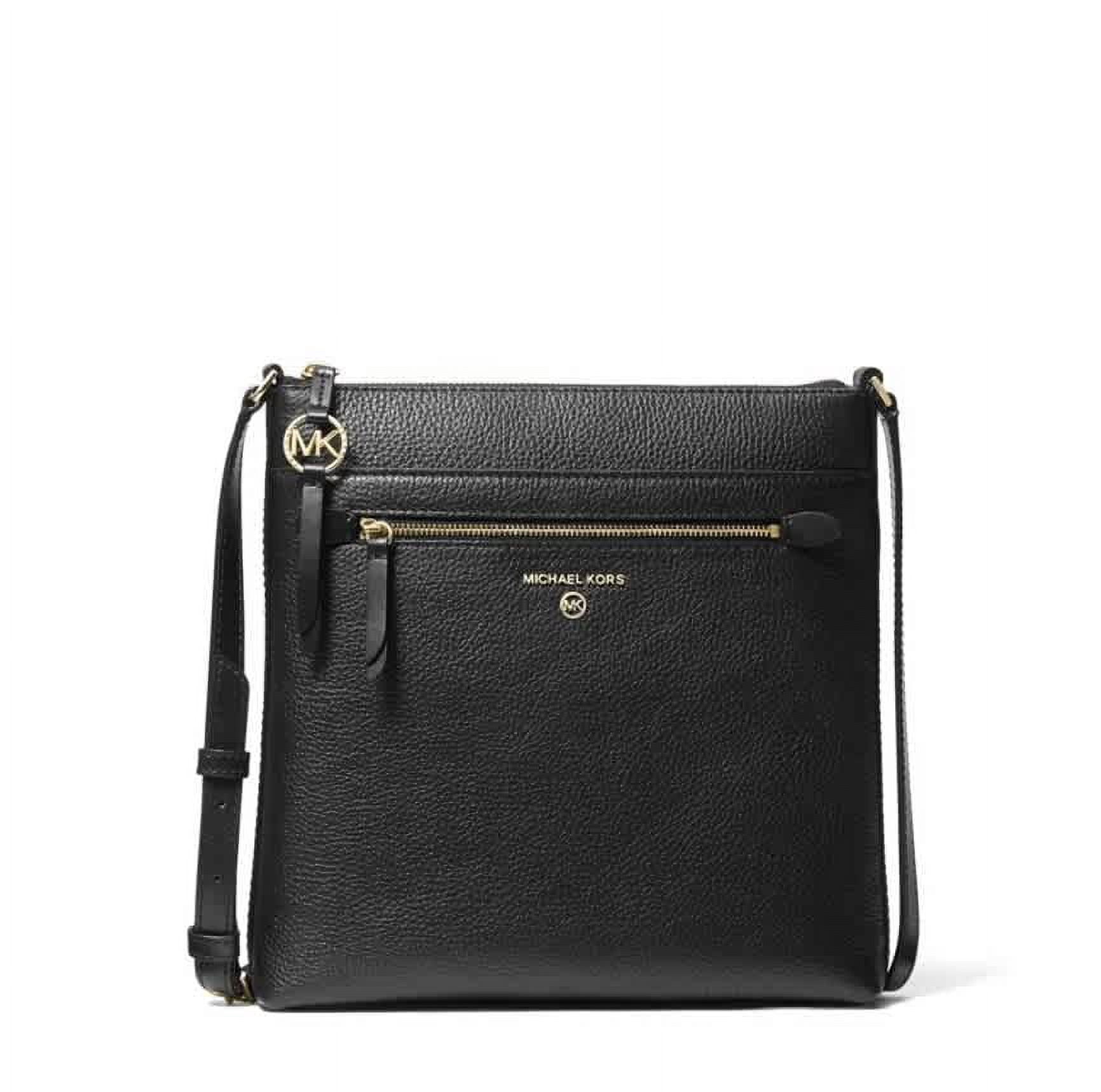 Michael Kors Raven Large Pebbled Leather Shoulder Bag, Light 