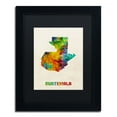 thumbnail image 2 of Trademark Fine Art "Guatemala Watercolor Map" Canvas Art by Michael Tompsett Black Matte, Black Frame, 2 of 5