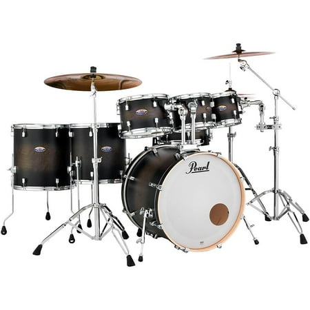 Pearl DMP927SP/C262 Decade Maple 7-piece Shell Pack - Satin Black Burst