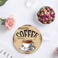 thumbnail image 4 of POGLIP Retro Style Hand Drawn Coffee Cup Set of 8 Round Coaster for Drinks, Absorbent Ceramic Stone Coasters Cup Mat with Cork Base for Home Kitchen Room Coffee Table Bar Decor, 4 of 5