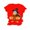 Red, variant on XDZJLR Thanksgiving Shirts For Women Day Printed Short Sleeve Crew Neck T Shirt Top Orange S