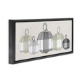 thumbnail image 2 of Stupell Industries French Country Checker Plaid Patterned Pumpkins Black Floating Frame Canvas Art, 25 x 11, by Lil' Rue, 2 of 7