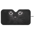 thumbnail image 3 of Xixirimido Windshield Sunshade for Car Foldable Front Window Cover Sun Shade Sun Visor Block UV Rays Universal Fit Automotive Accessories, Black Cat, 3 of 8