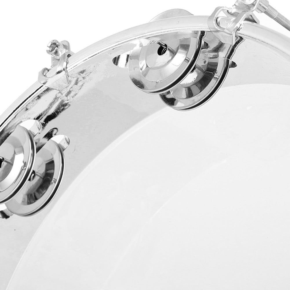 10Inch Handheld Tambourine Double Row Jingles Hand Held Percussion Gift Party