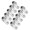 Pearl chrome, variant on 10Pcs Oval Flanges Mount Wardrobe Brackets Zincs Alloys Thickened Support Clothes Hanging Bar Hardware Closet Rod Brackets