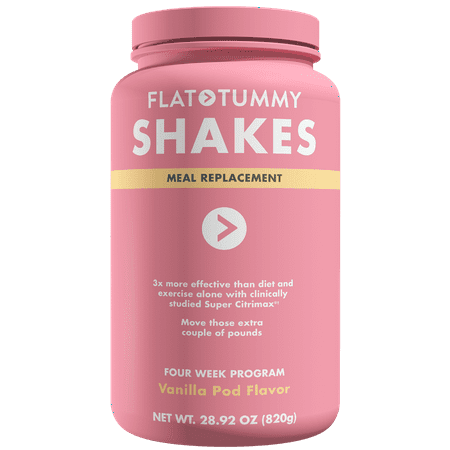 Flat Tummy Vanilla Shakes - Super Food Protein Meal Replacement (4 Week)