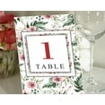 thumbnail image 5 of Darling Souvenir Calligraphy Table Numbers Rose Blossom Elegent Chic Table Top Cards-4" x 6" (1 to 40), 5 of 5