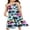 Blue, variant on Girls Summer Flowy Dress Spaghetti Straps Sleeveless A Line Printed Casual Sundress 6-12Y