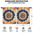 thumbnail image 2 of Blackout Kids Curtains,Orange Blue Tie Dye Mandala Pattern Childrens Insulated Curtains Set Of 2,Bedroom Essentials,Toddler Room Decor 52"x63", 2 of 5