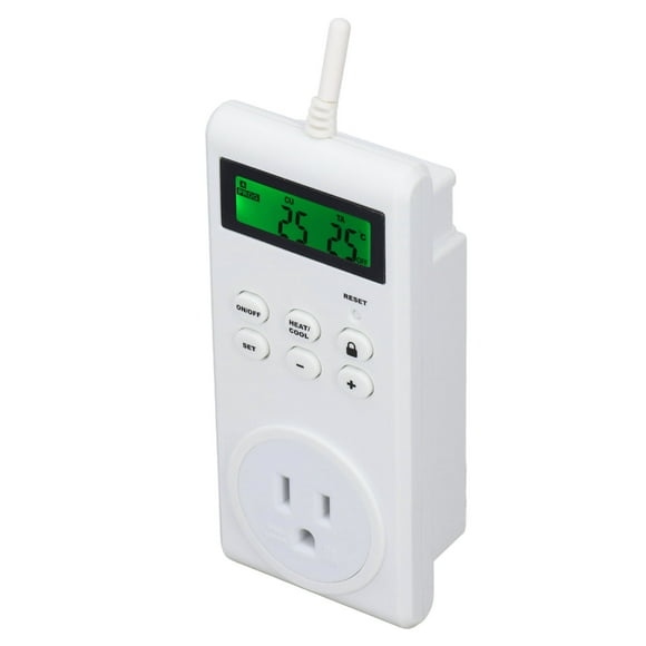 Thermostat Outlet, Temperature Controller Accurate Sensor Wireless For Home US Plug 120V